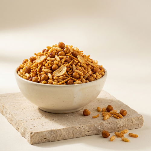 Corn garlic bhel
